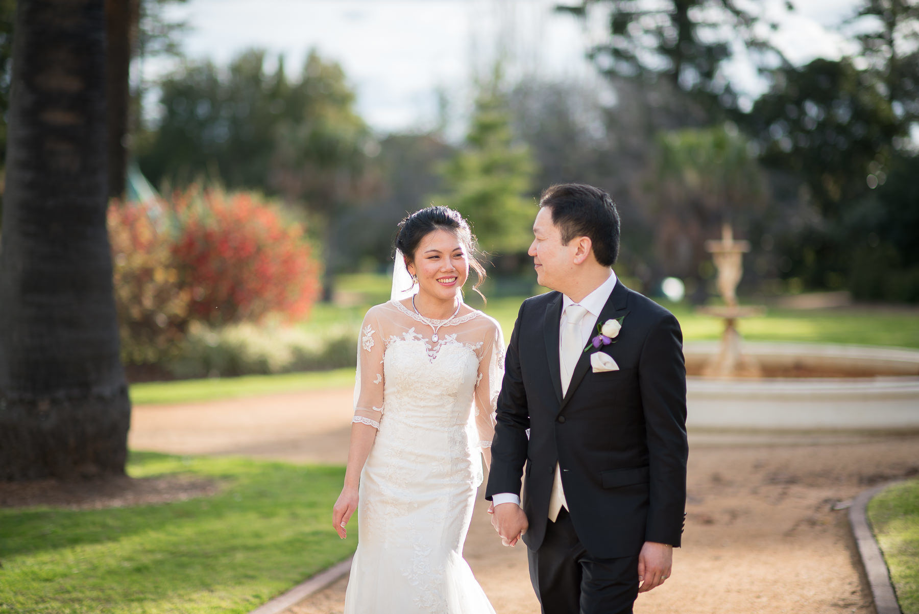 Wedding at Grand on Princess bride and groom