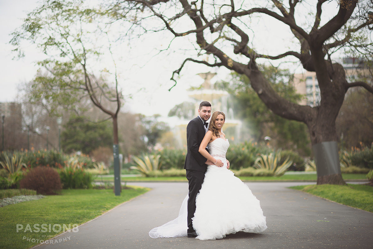 Wedding San Remo Ballroom bride and groom