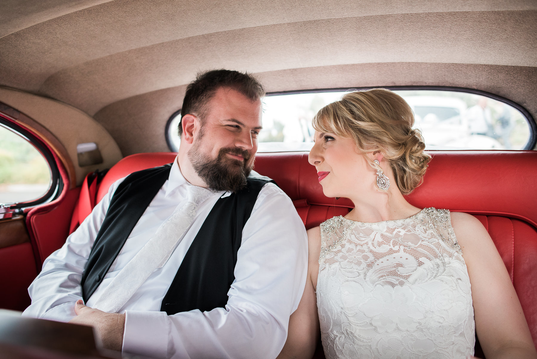 Wedding car at Woodslands Golf Club