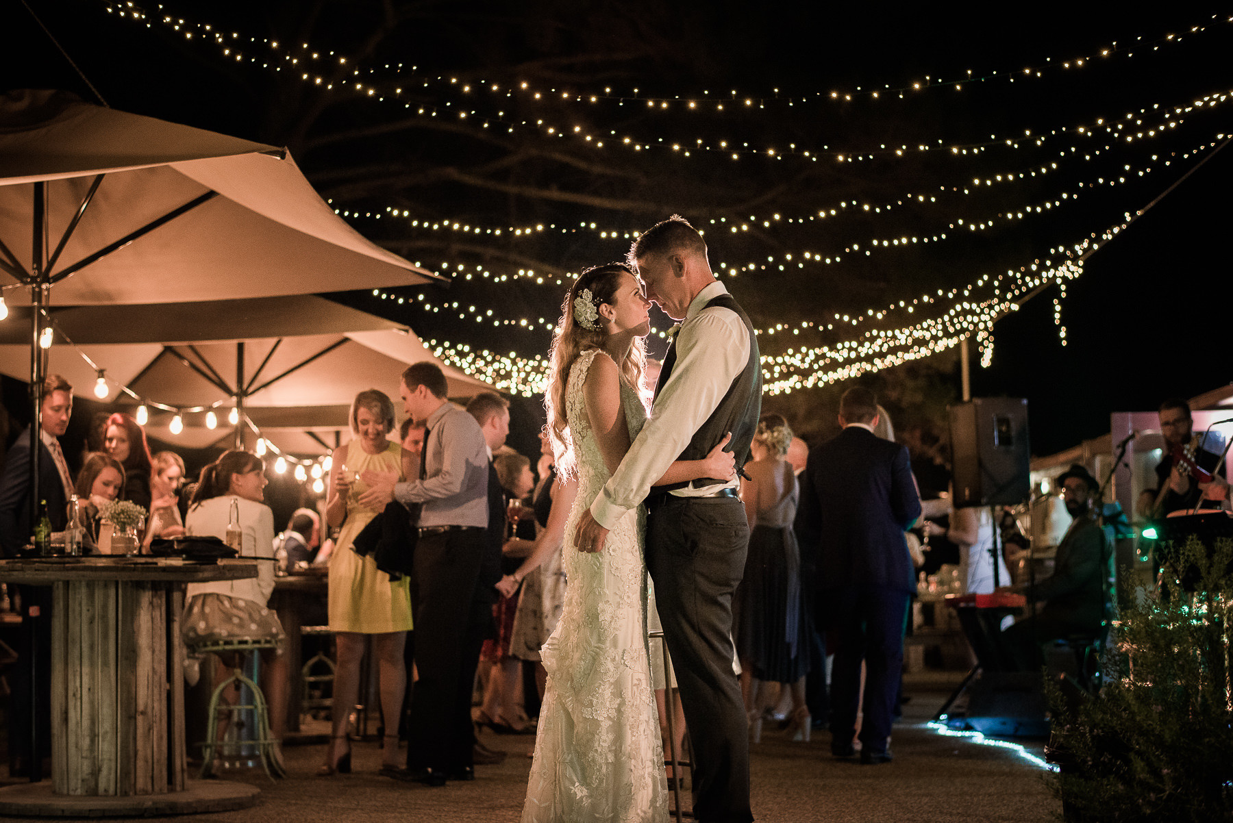 Wedding at Baxter Barn night photo
