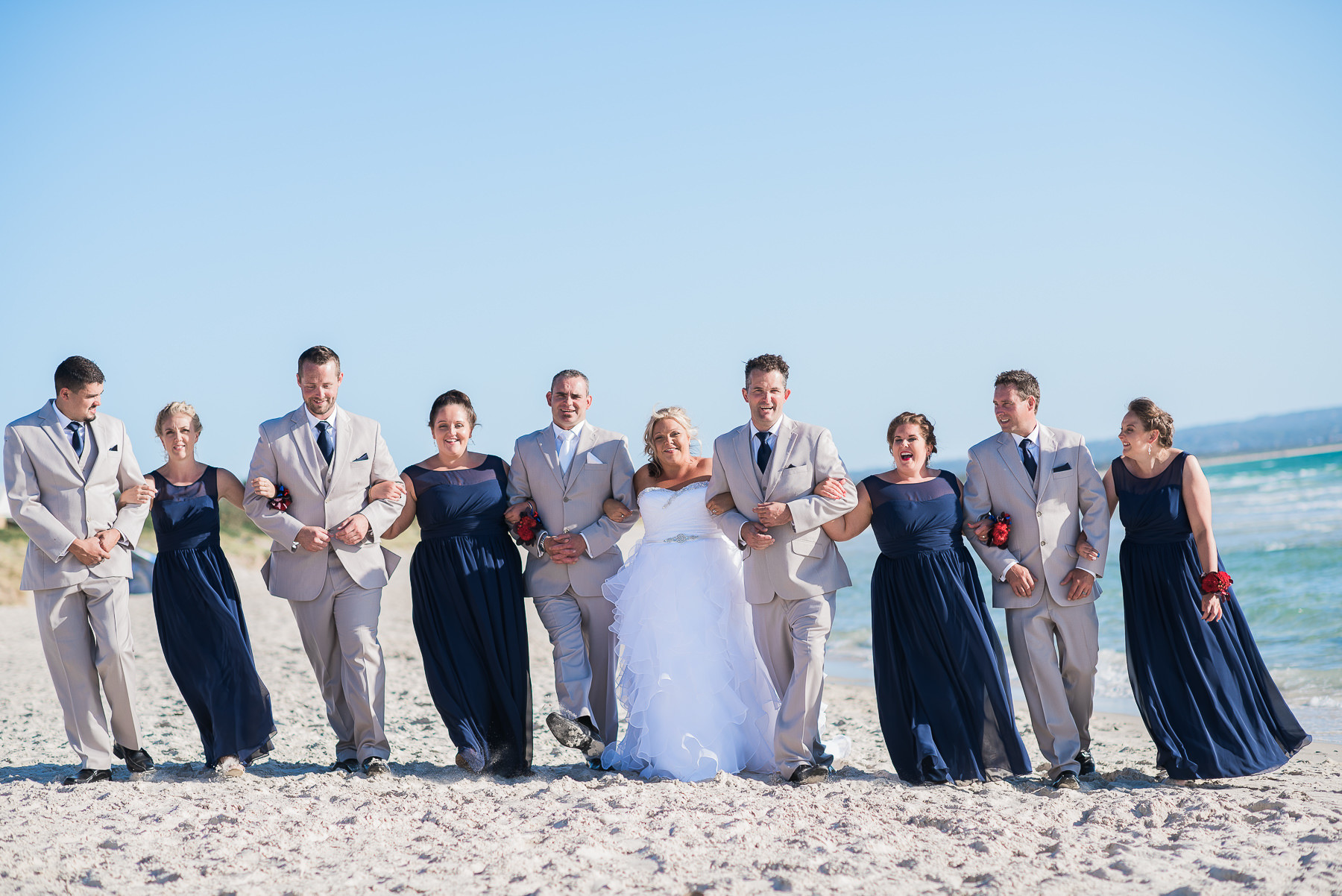 Wedding at Carrum Life Saving Club bridal party