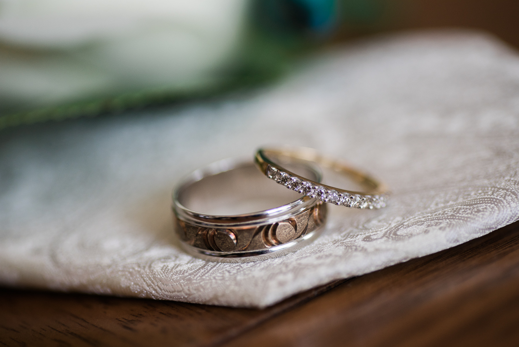 Wedding rings at Nathania Springs