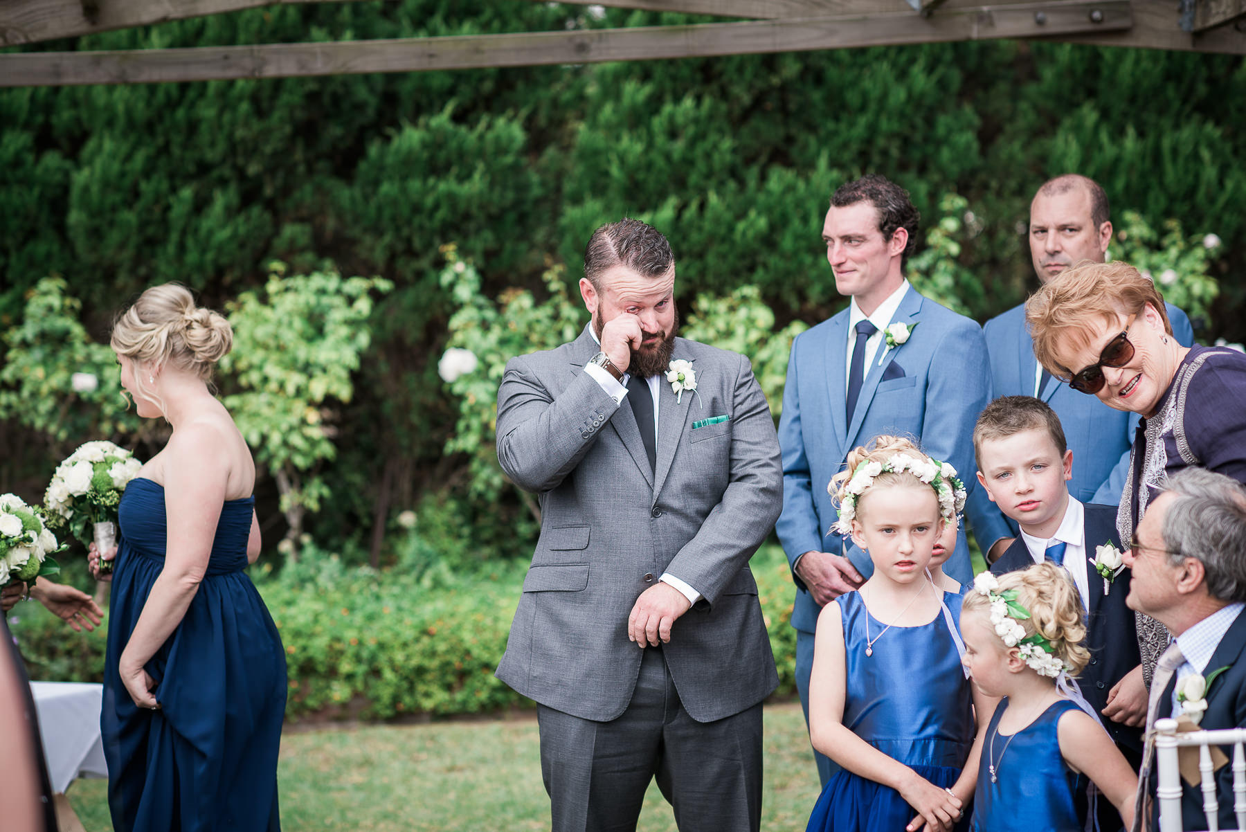 Wedding day at Morning Star Estate groom