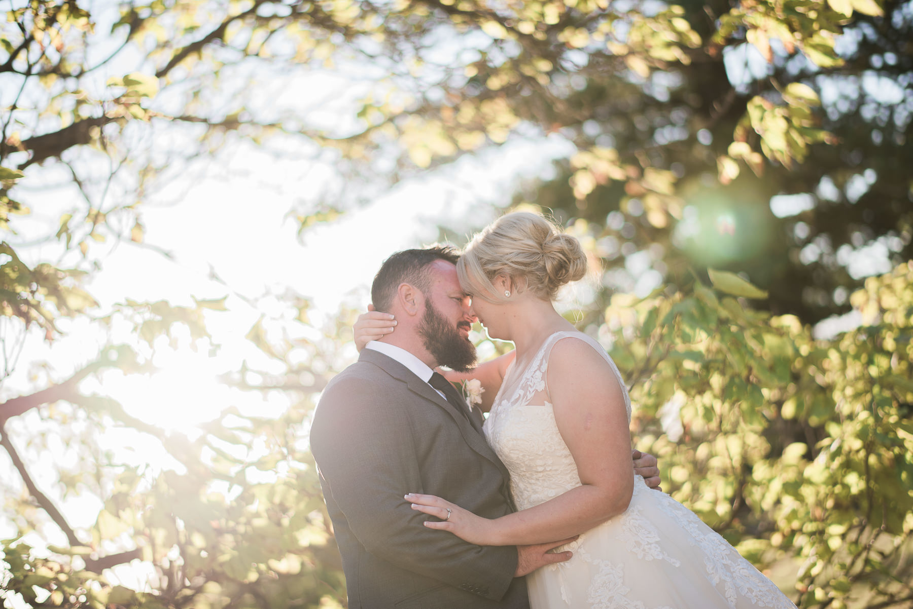 Wedding day at Morning Star Estate sunset