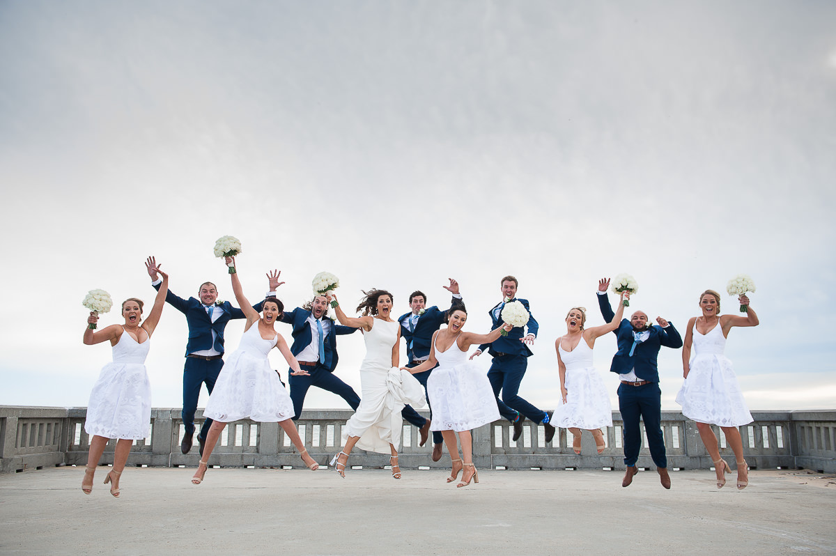 Elwood beach Sails wedding