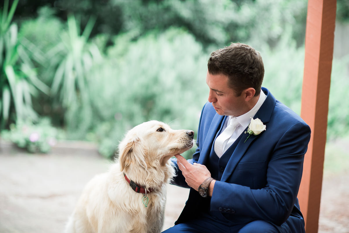 wedding at sandhurst club groom
