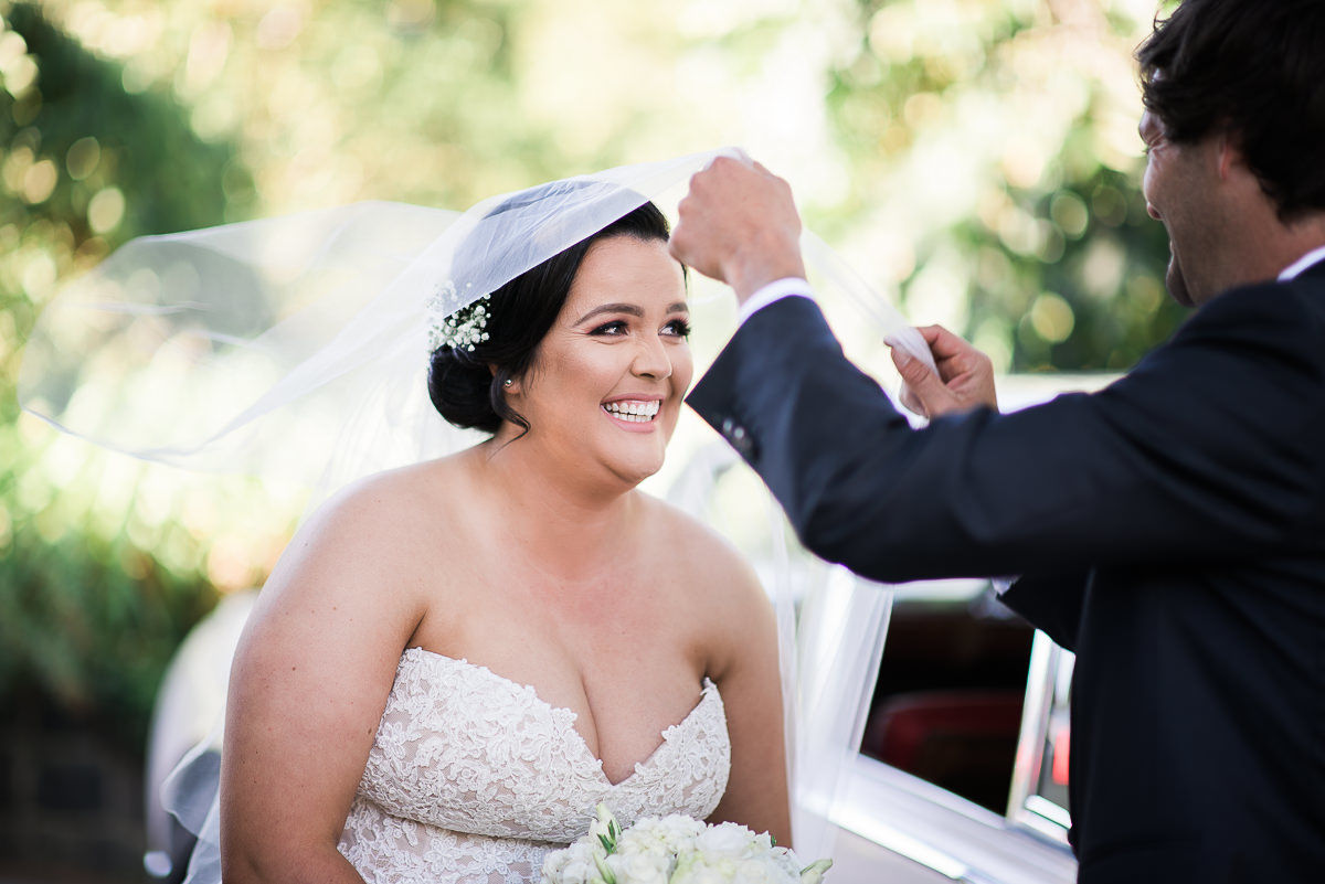 Wedding at Ballara Receptions veil
