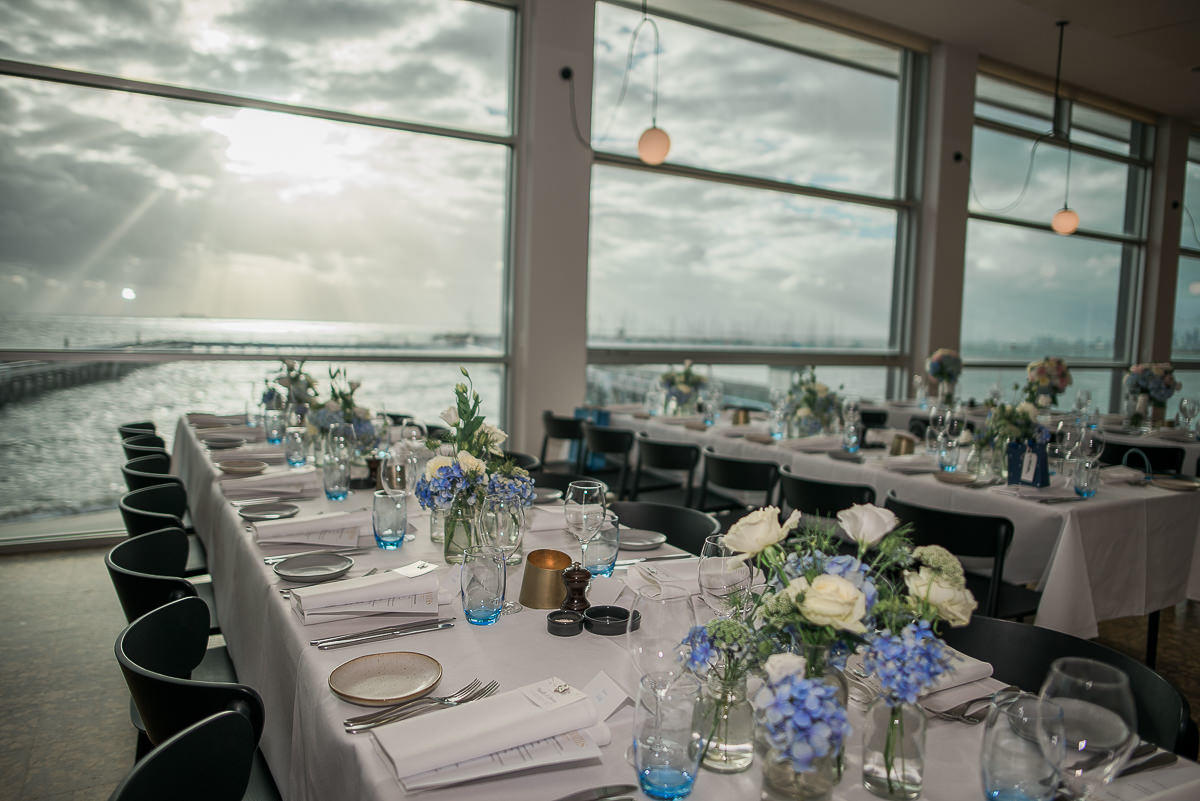 Baths Brighton Beach Wedding view