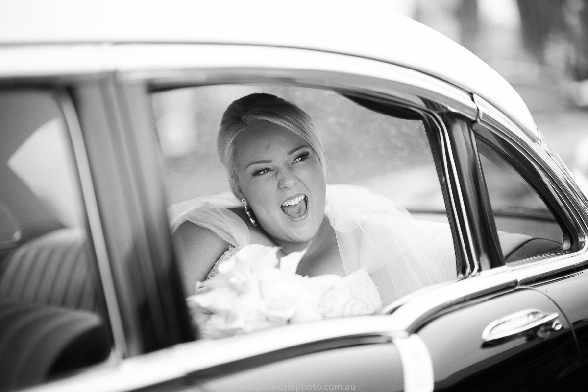 Wedding at Vogue Ballroom car