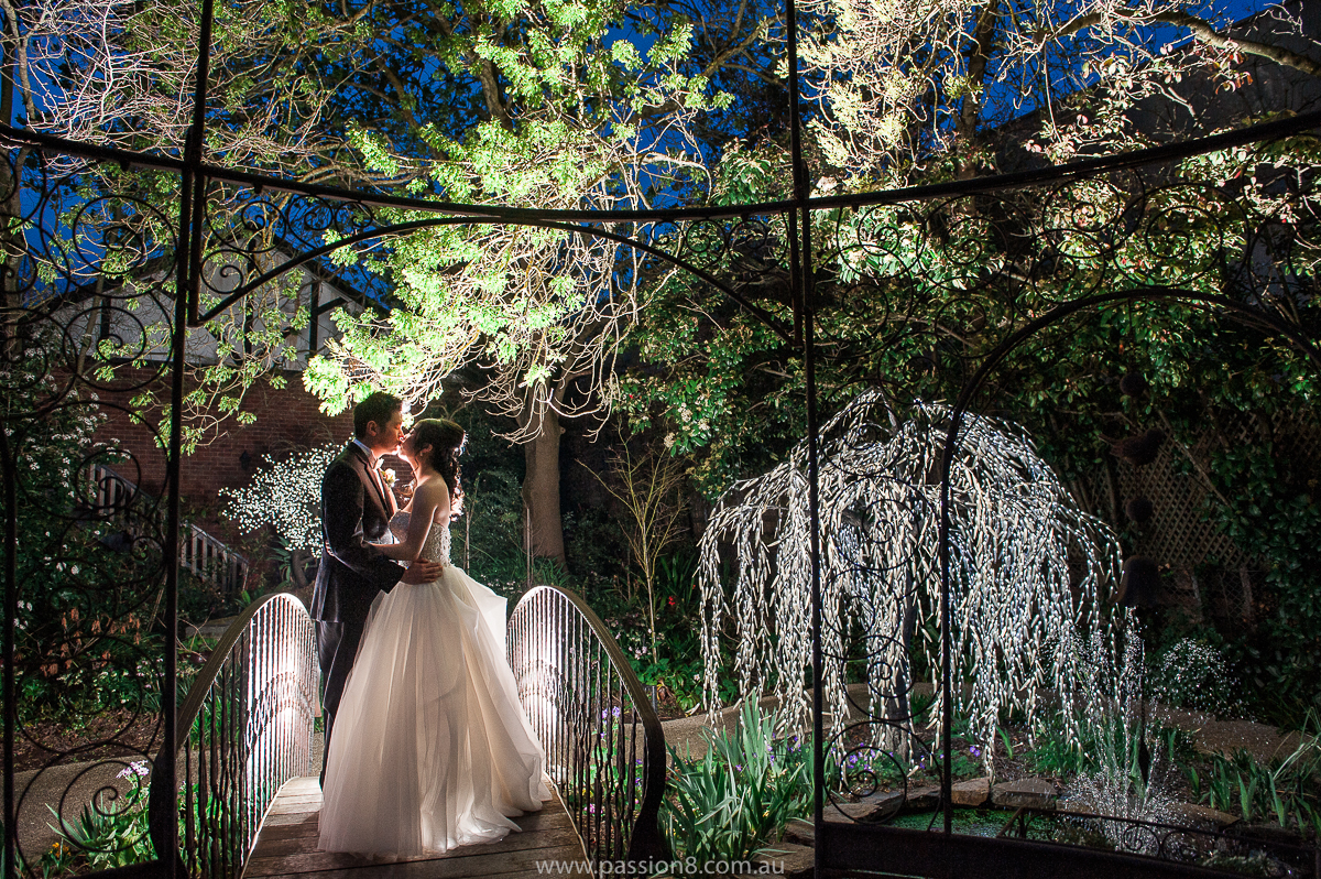 Wedding fun Elizabethan Lodge night shots