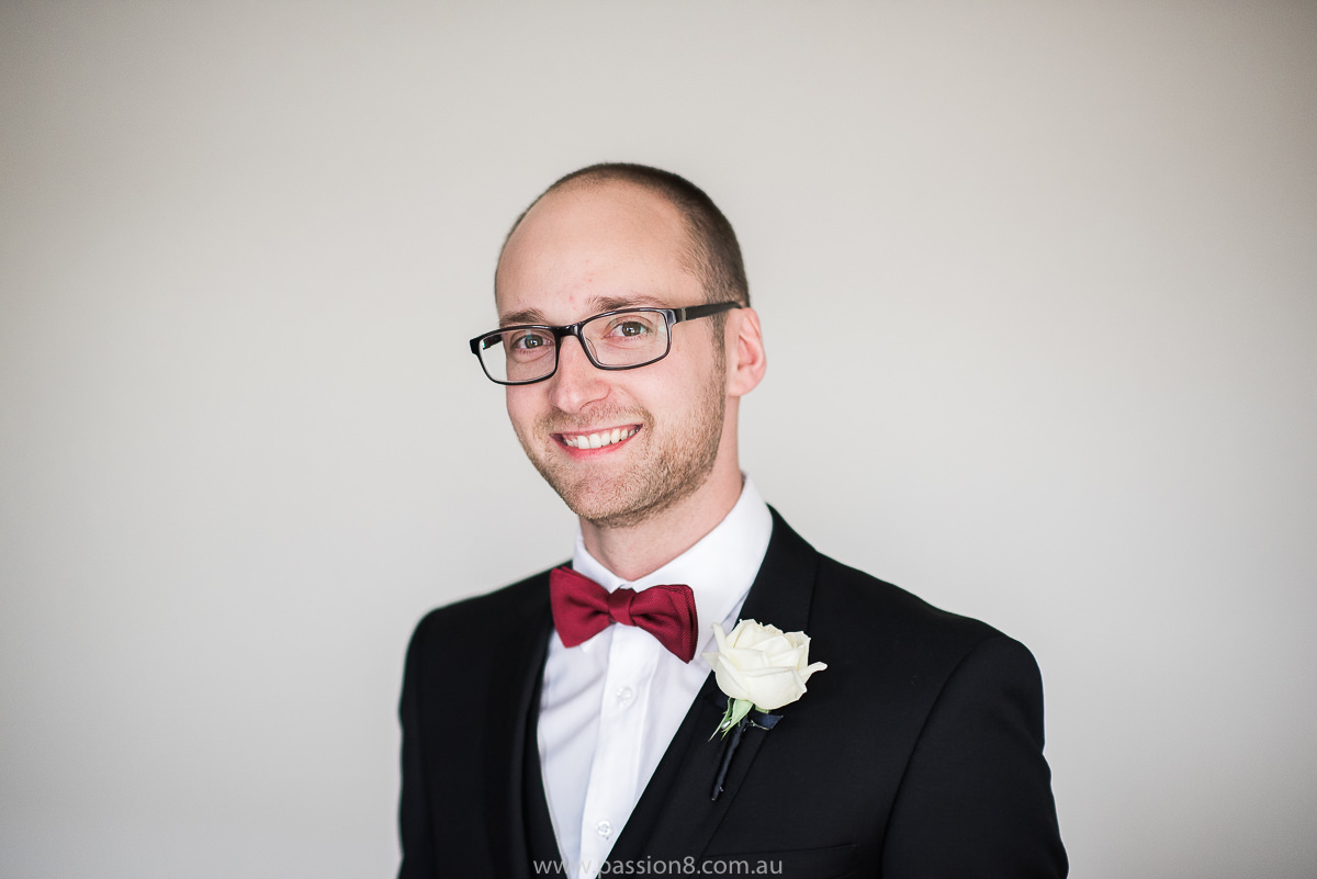 International of Brighton wedding groom