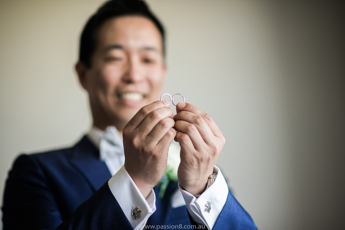 Wedding rings at RACV Healesville