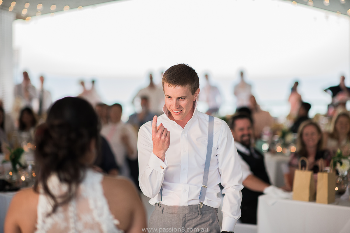 Wedding dance at Portsea Hotel