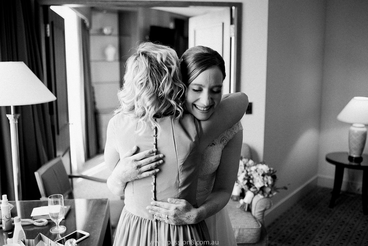 Wedding at Rippon Lea Estate happy