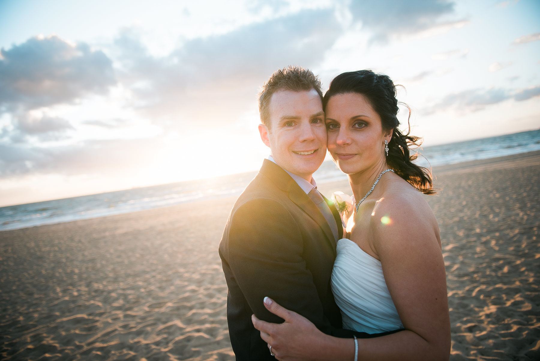 Wedding ceremony at Sails on the Bay