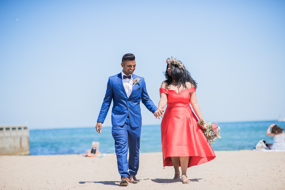 Sails on the Bay surprise Wedding