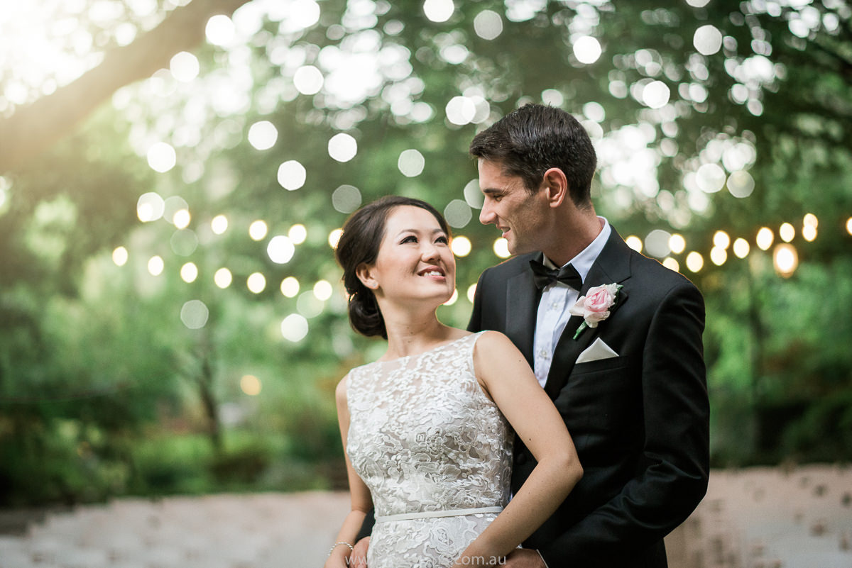 Wedding sunset at Poets Lane a perfect fit