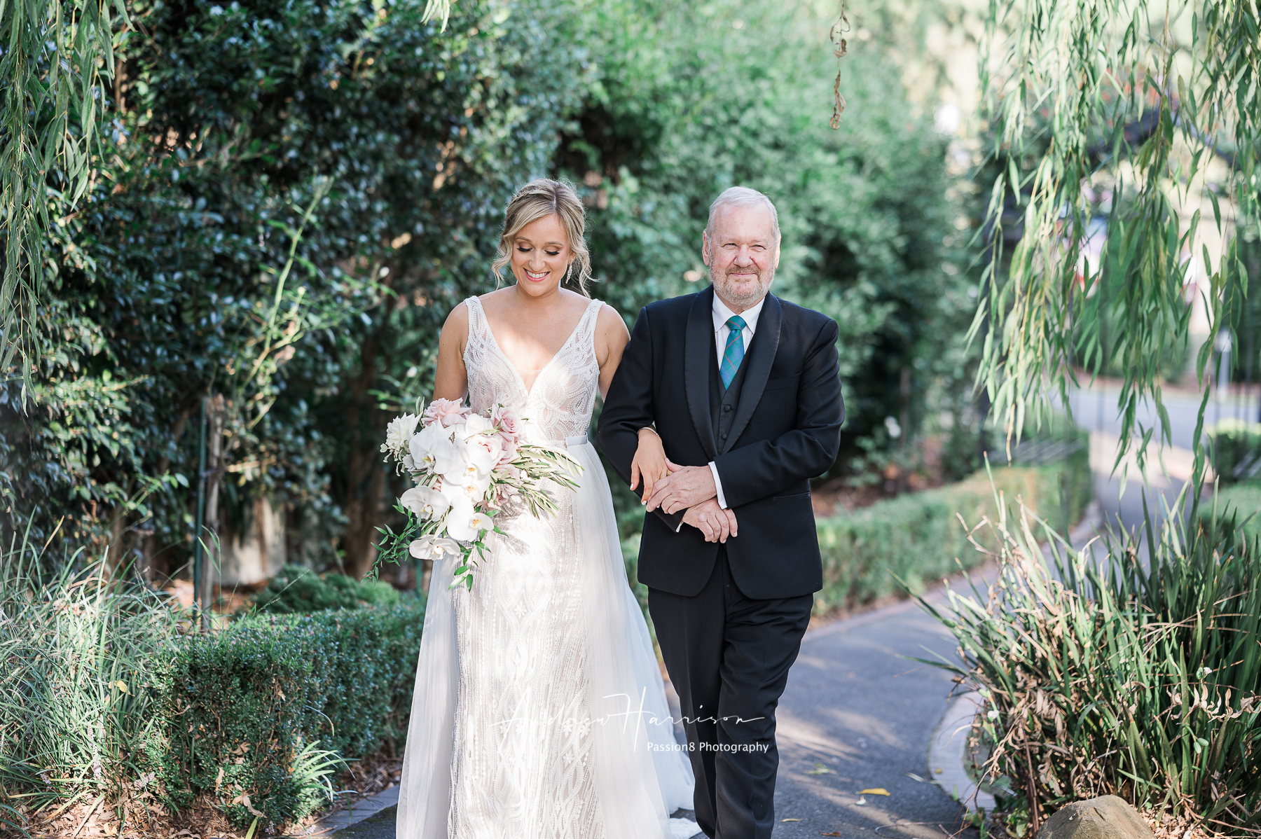 bride and dad