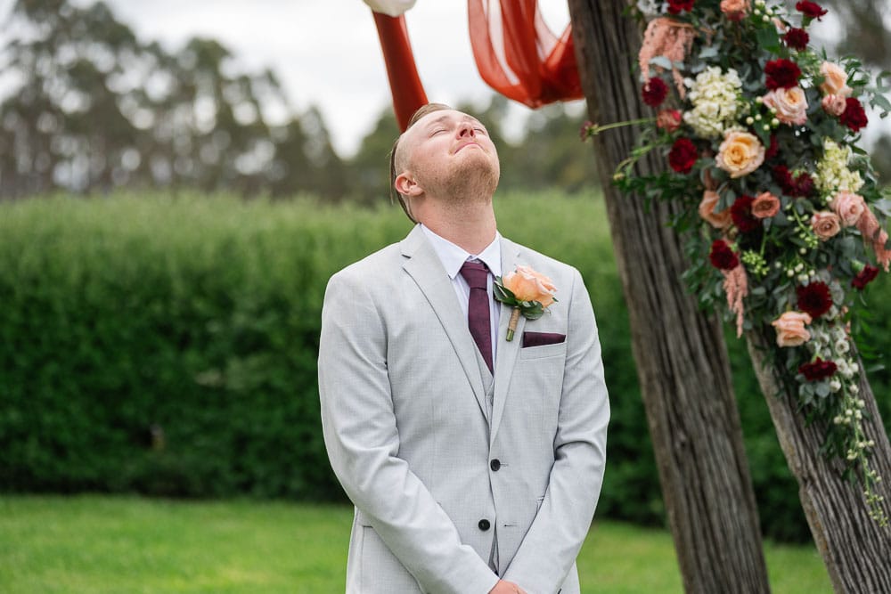 crying groom